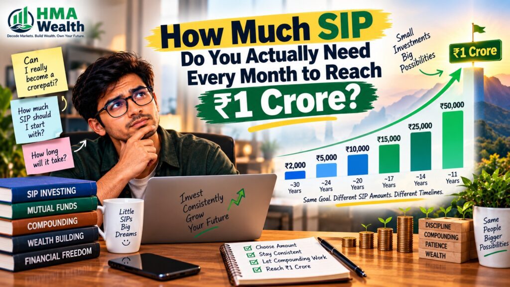 How Much SIP Do You Actually Need Every Month to Reach ₹1 Crore? 1 How Much SIP for 1 Crore Do You Need Monthly?